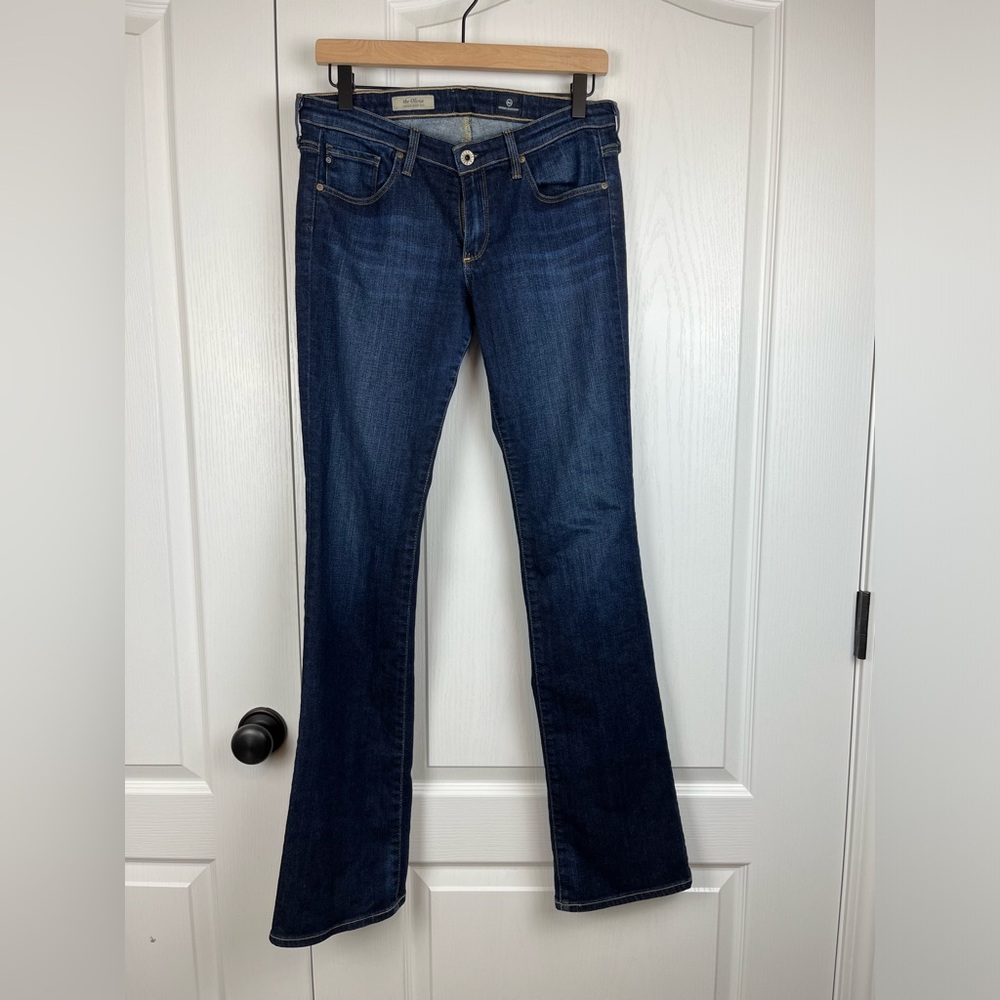 AG Adriano Goldschmied Jeans Size 19 The Olivia Bootcut Skinny Dark Wash
